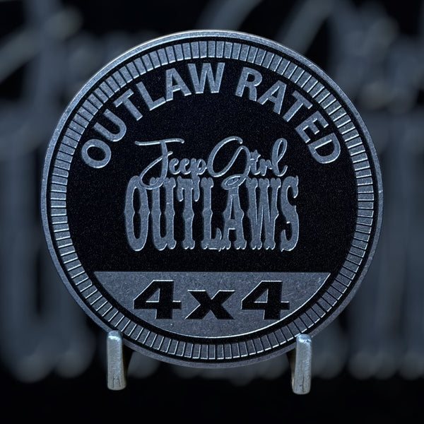 Custom4x4Badge - Jeep Girl Outlaws (Multiple Colors Available)