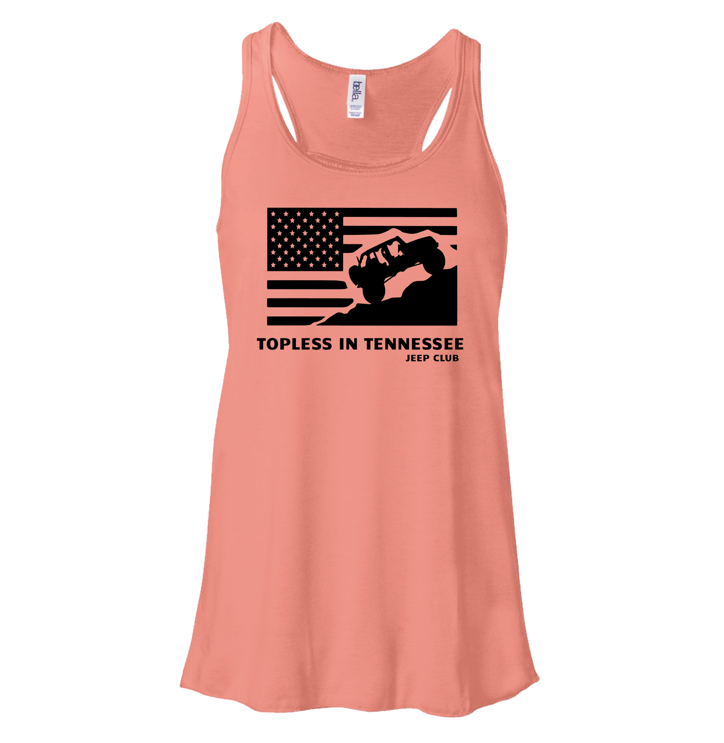 Topless In Tennessee Apparel - USA Flag (T-Shirt, Tank Top or Hoodie)