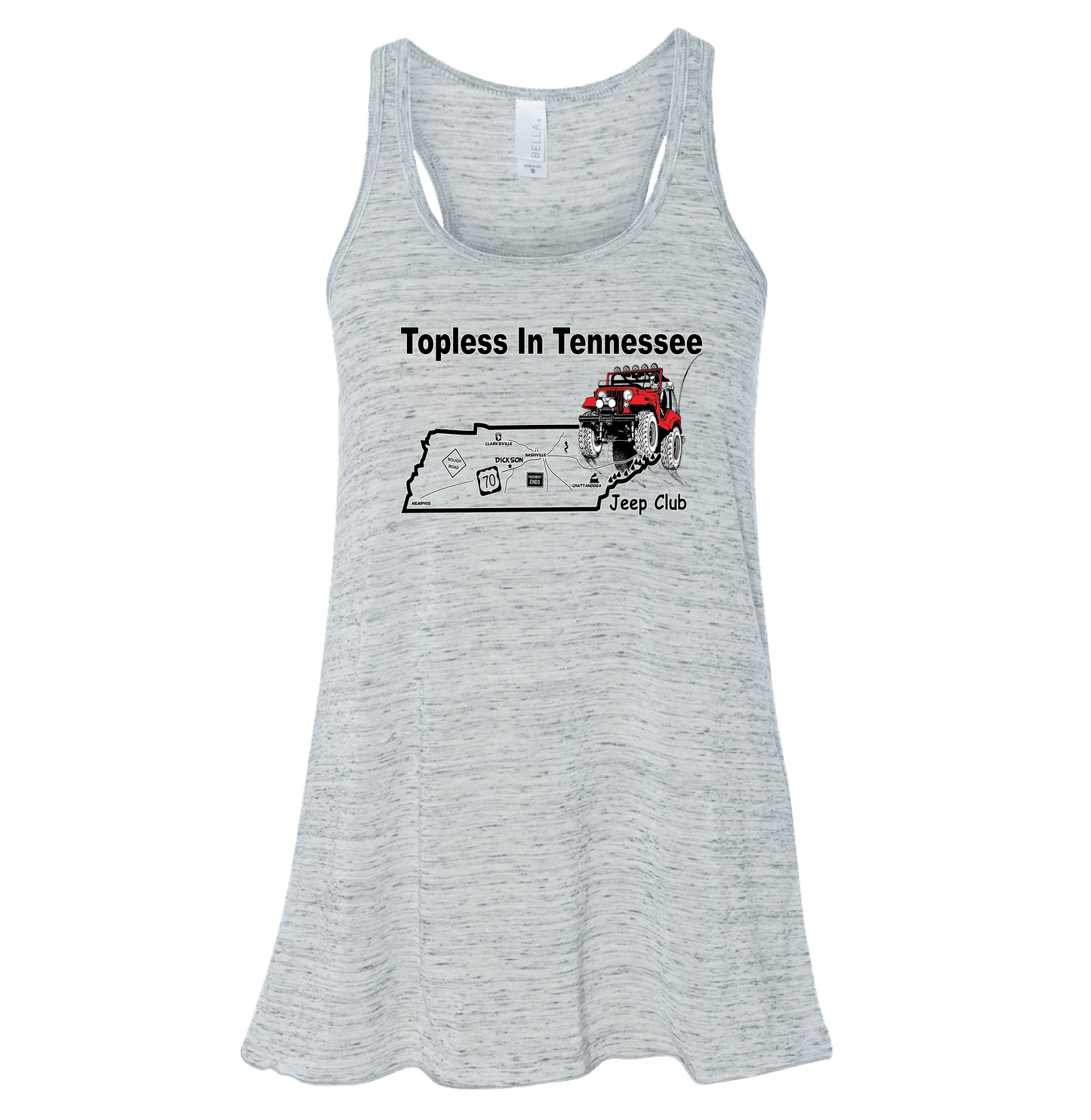 Topless in Tennessee Apparel - State Logo (T-Shirt, Tank Top or Hoodie)