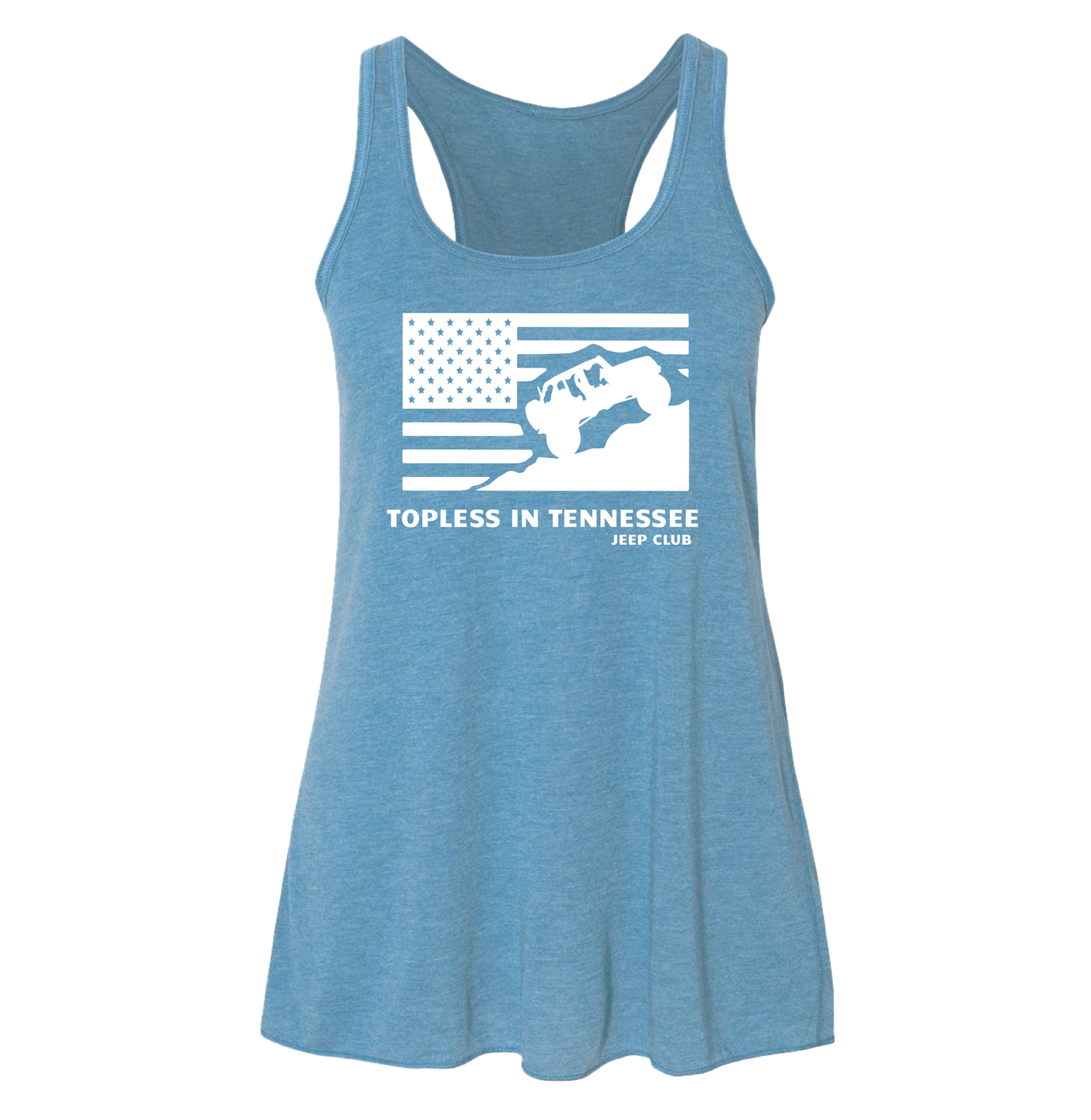 Topless In Tennessee Apparel - USA Flag (T-Shirt, Tank Top or Hoodie)