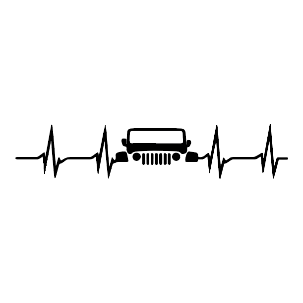 Jeep Heartbeat Decal