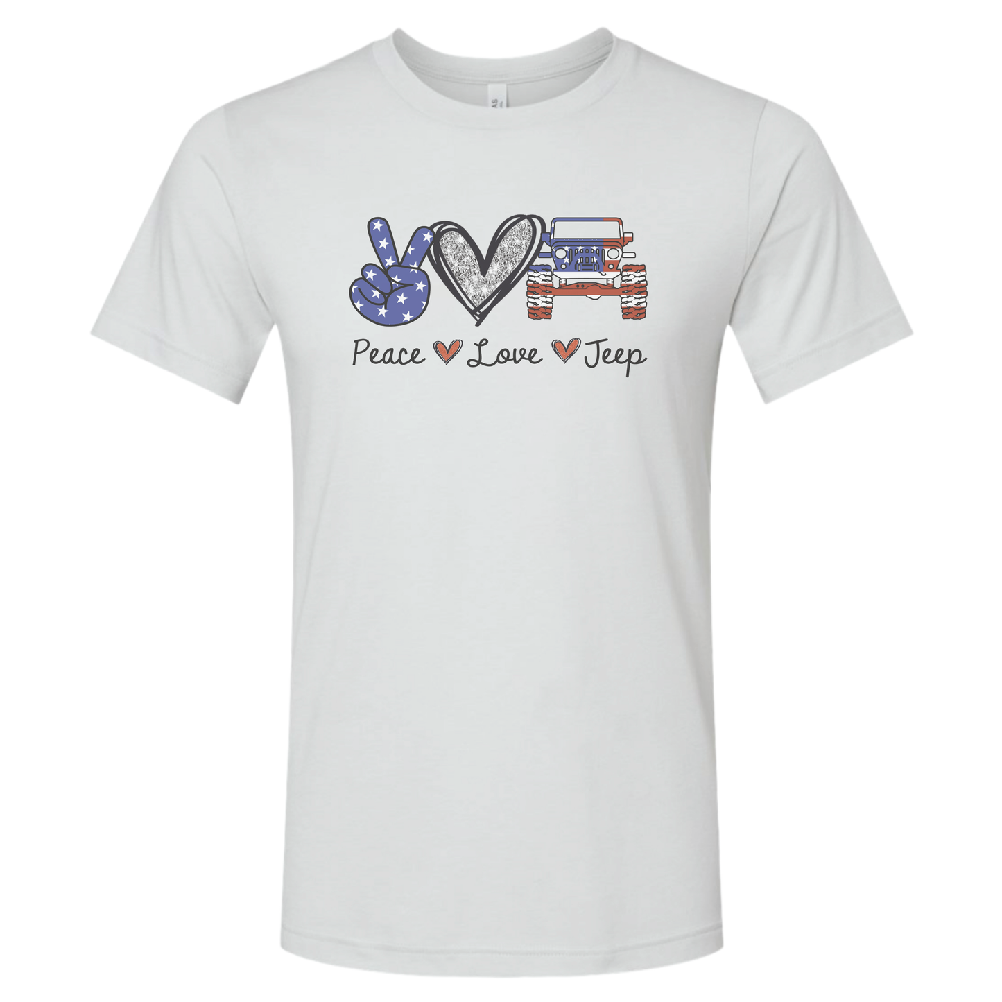 Peace, Love, USA- Available in a Shirt or Tank Top