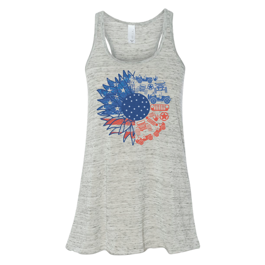 Jeep Flower- Available in a Shirt or Tank Top