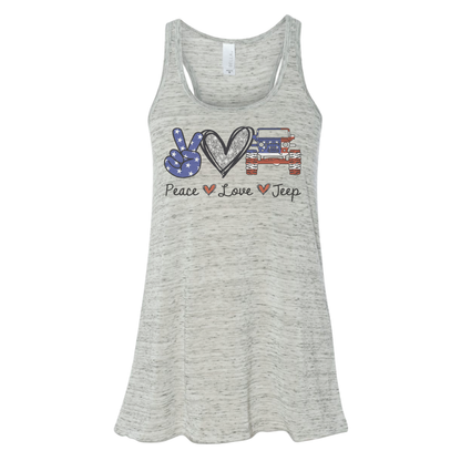 Peace, Love, USA- Available in a Shirt or Tank Top
